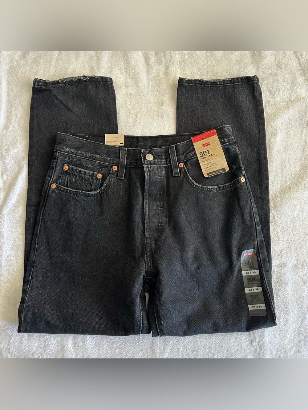 Levi’s 501 Black Ripped Jeans